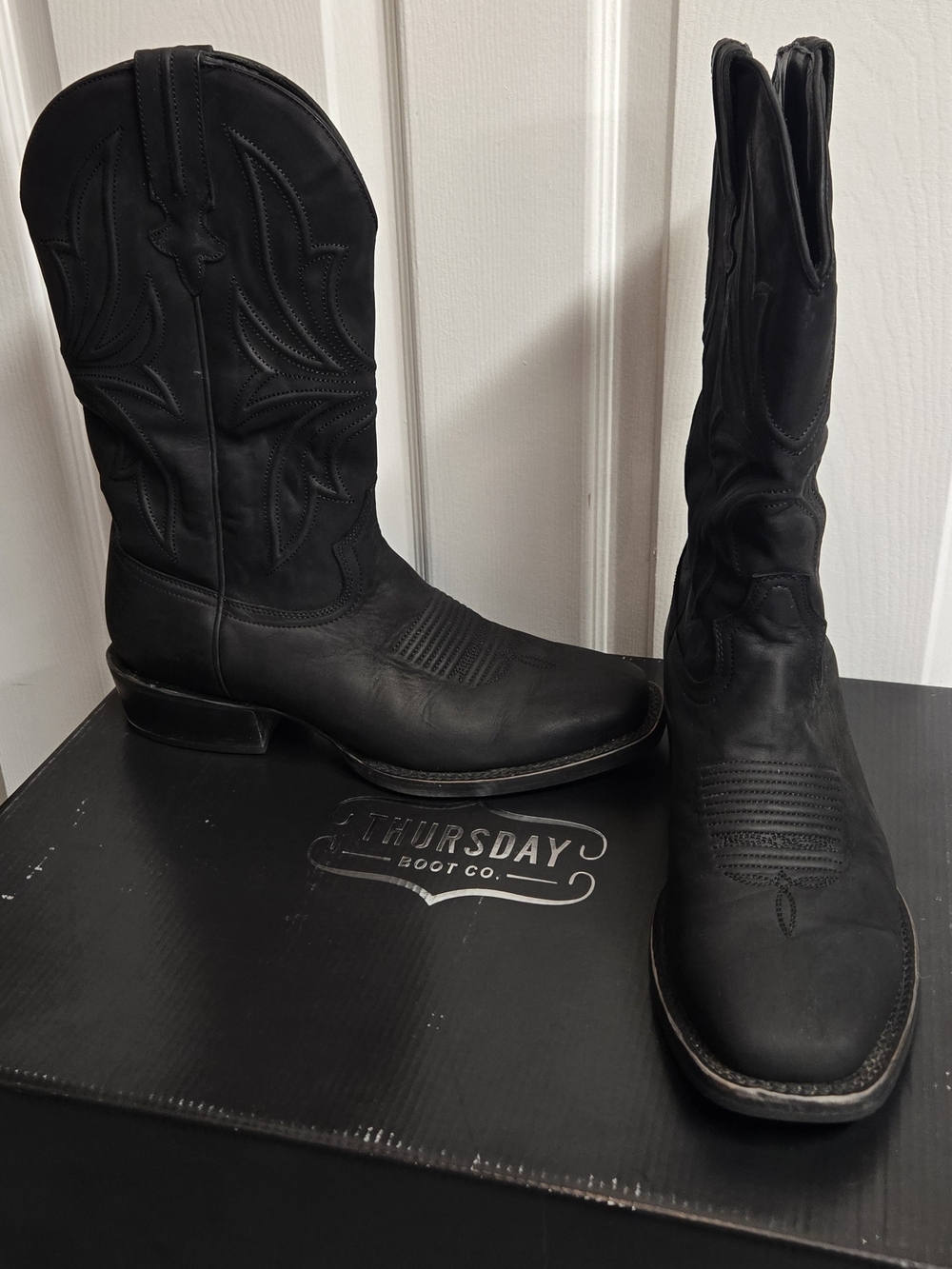 Thursday Boot Company Men's Black Western Cowboy Boots